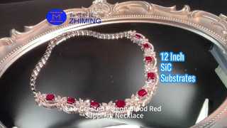 Özel Taş Takı Laboratuvarda Yetiştirilen Güvercin Kanı Kırmızı Safir Kolye