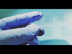 İki taraflı lazer kesimi ile cilalanmış sentetik safir cam plaka