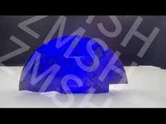 Yapay renkli mücevherler Moissanite SIC ham malzemeleri Kaba Kraliyet Mavi Daha Az Bubbles Yüksek parlaklık