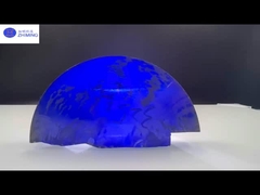 Sentetik mücevher Royal Blue SiC Moissanite ham madde Yüksek sertlik