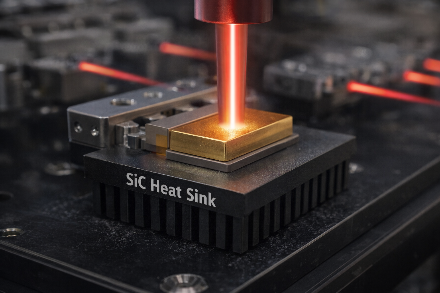 Son şirket blogları hakkında Silicon Carbide Heat Sinks: The Material Enabling Next-Generation High-Power Laser Thermal Management