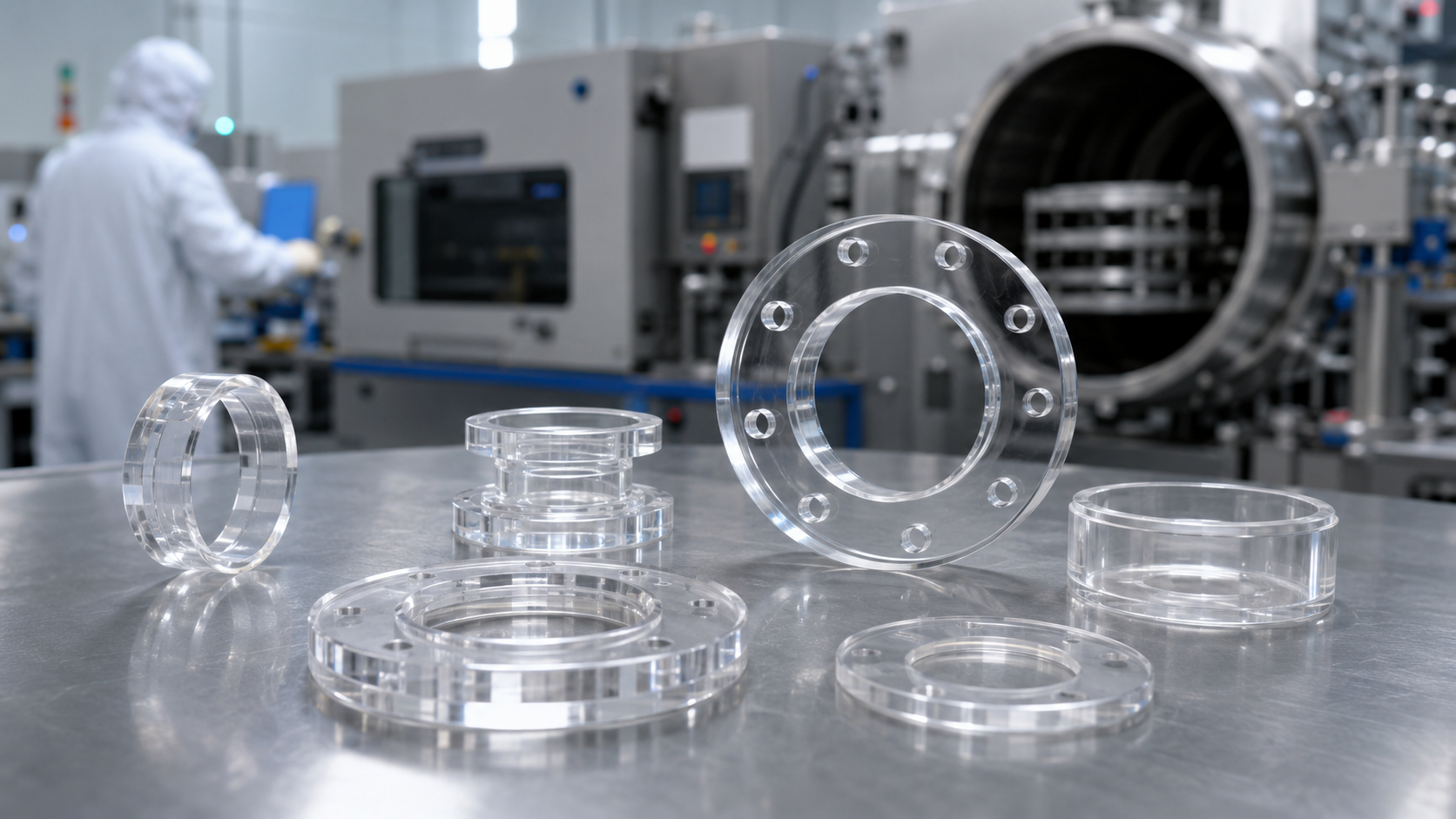 Son şirket blogları hakkında Kuvars Flanges, Ring ve Bases: Yarım iletken ekipmanlarında kullanılan küçük kuvars parçaları