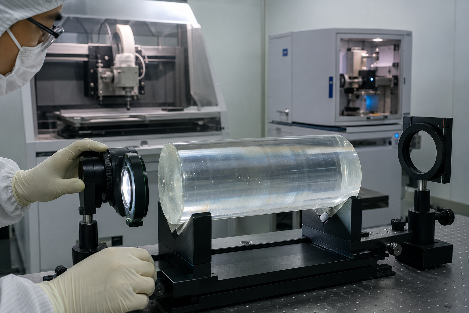 Son şirket blogları hakkında Sapphire Boule Inspection Before Wafer Processing: Crystal Orientation, Bubble Defects, Stress and Usable Yield