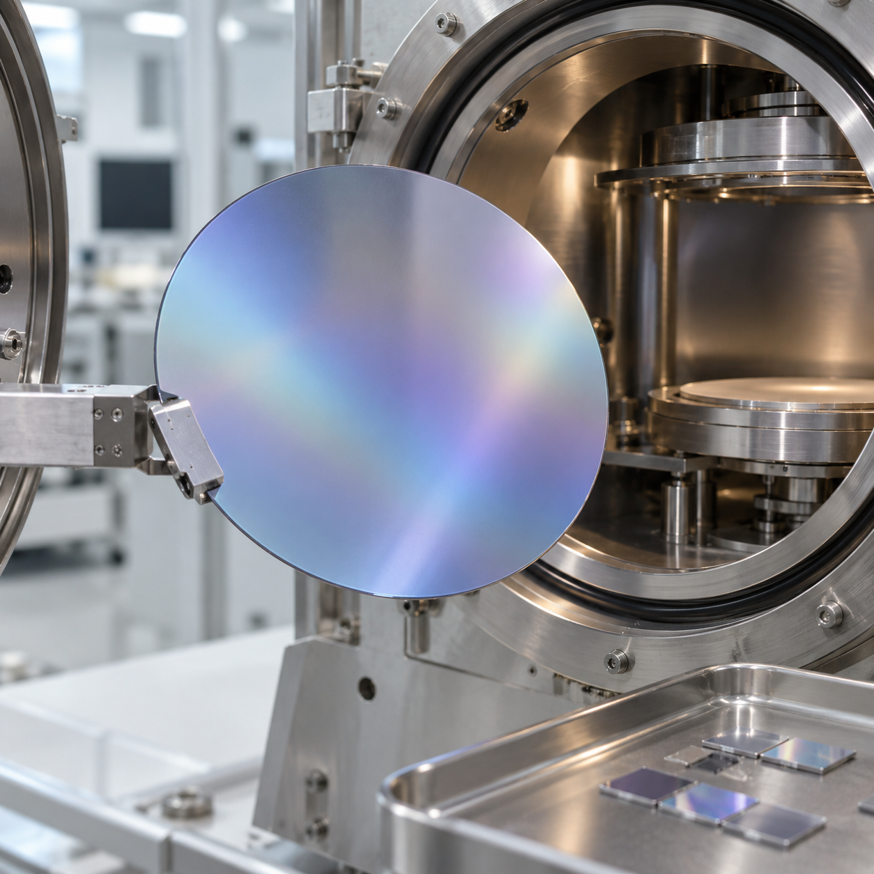 Son şirket blogları hakkında AlScN-on-Silicon Wafers for RF Filters and Ferroelectric Memory: Scandium Content, Film Stress, Crystal Polarity and Waf