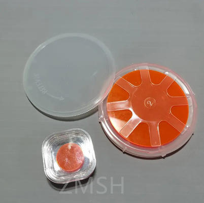 satın al Şeffaf Turuncu Çözümsüz GaP Wafers P Tip N Tip 200um 350um 5G Işık Yayıcı Çevrimiçi üretim