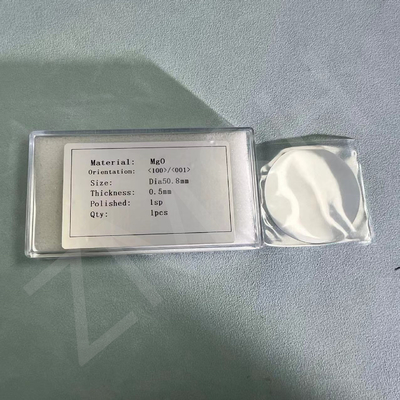 satın al 2 inç MgO Wafer Kalınlığı 500um Yönlendirme<100> Kristal Magnezyum Oksit Kristalı Özel Çevrimiçi üretim