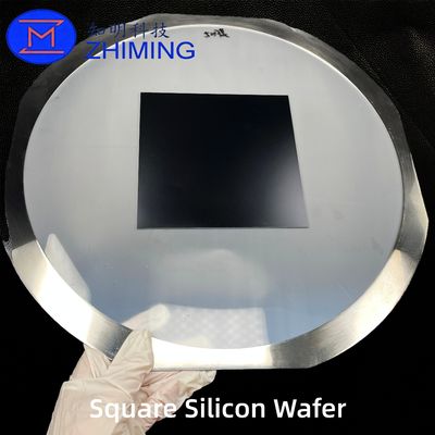 satın al Square Silicon Wafer with Film-Laminated Carrier for Advanced IC, Semiconductor & Quantum Research Çevrimiçi üretim