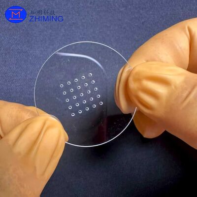 satın al Small-Size Sapphire TGV Micro-Via Wafer for Laboratory Prototyping, MEMS Devices and Optical Micro-Structure Applications Çevrimiçi üretim