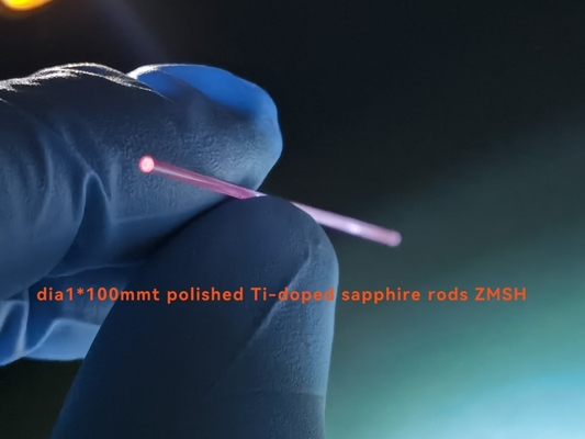satın al Lazer için Yüzey Cilalı Dia1 * 100mm Ti3 Katkılı Safir Çubuk Lens Çevrimiçi üretim