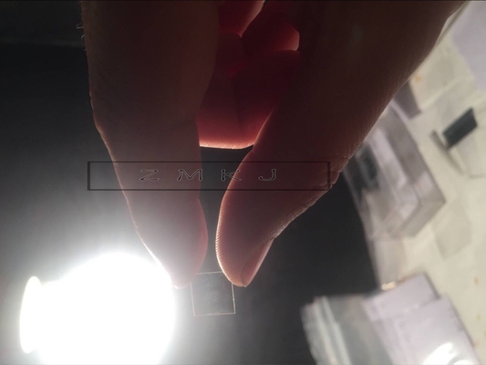 Square Sapphire Wafer / Sapphire Crystal Glass 10x10mm 5x5mm For Optical Lens