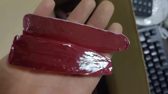 Laboratuvarda Yaratılmış KY Verneuil Ruby No.5 Yarım Boule Cr Dopped Gemstone Ham Malzeme