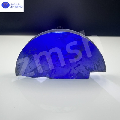 Yapay renkli mücevherler Moissanite SIC ham malzemeleri Kaba Kraliyet Mavi Daha Az Bubbles Yüksek parlaklık