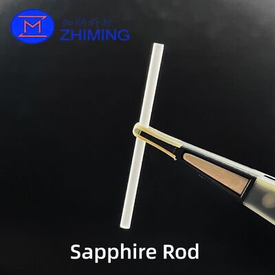 Pürüzsüz Sapphire Rod Tek Kristal Al2O3 Optik ve Endüstriyel Bileşenler